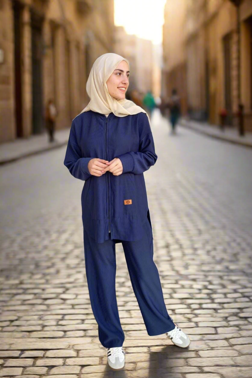 طقم  - بوكيت تريند 2 -كحلي