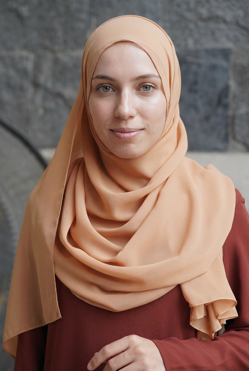 Soft Chiffon Maxi Hijab - TAWNY BIRCH