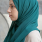 Soft Chiffon Maxi Hijab - TEEL GREEN