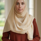 Soft Chiffon Maxi Hijab - SAND