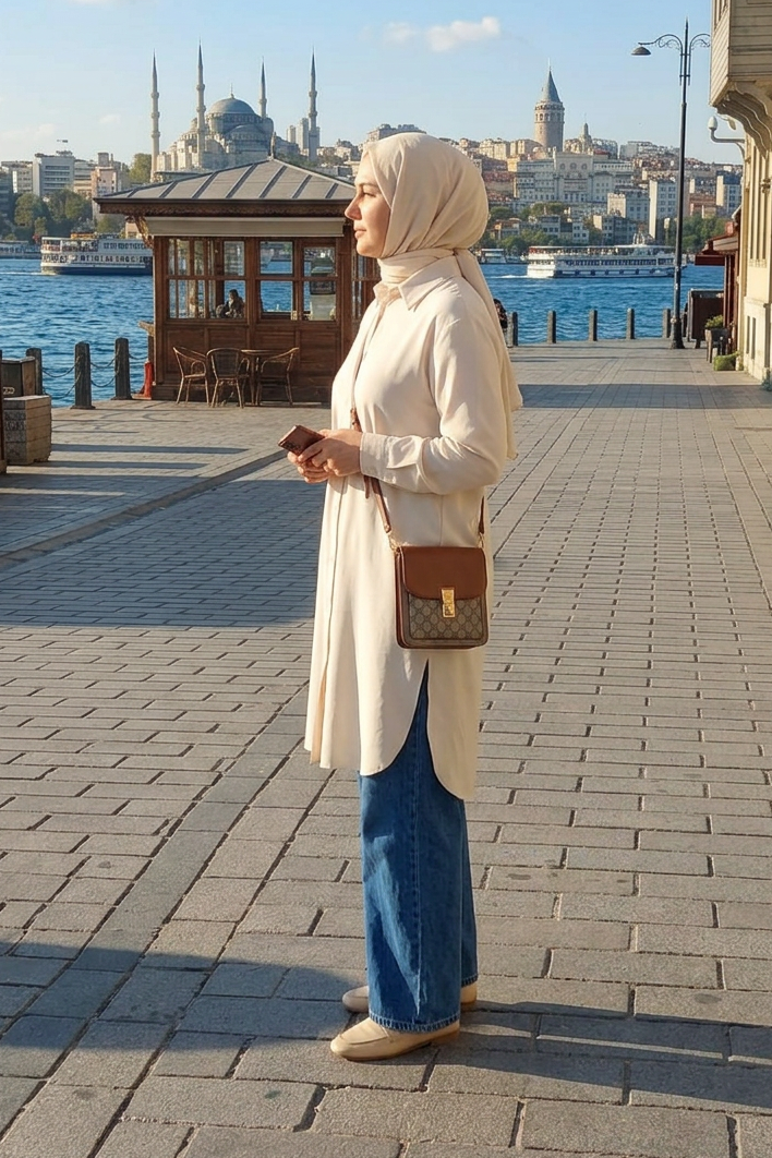 Islamic shirt - Light Beige