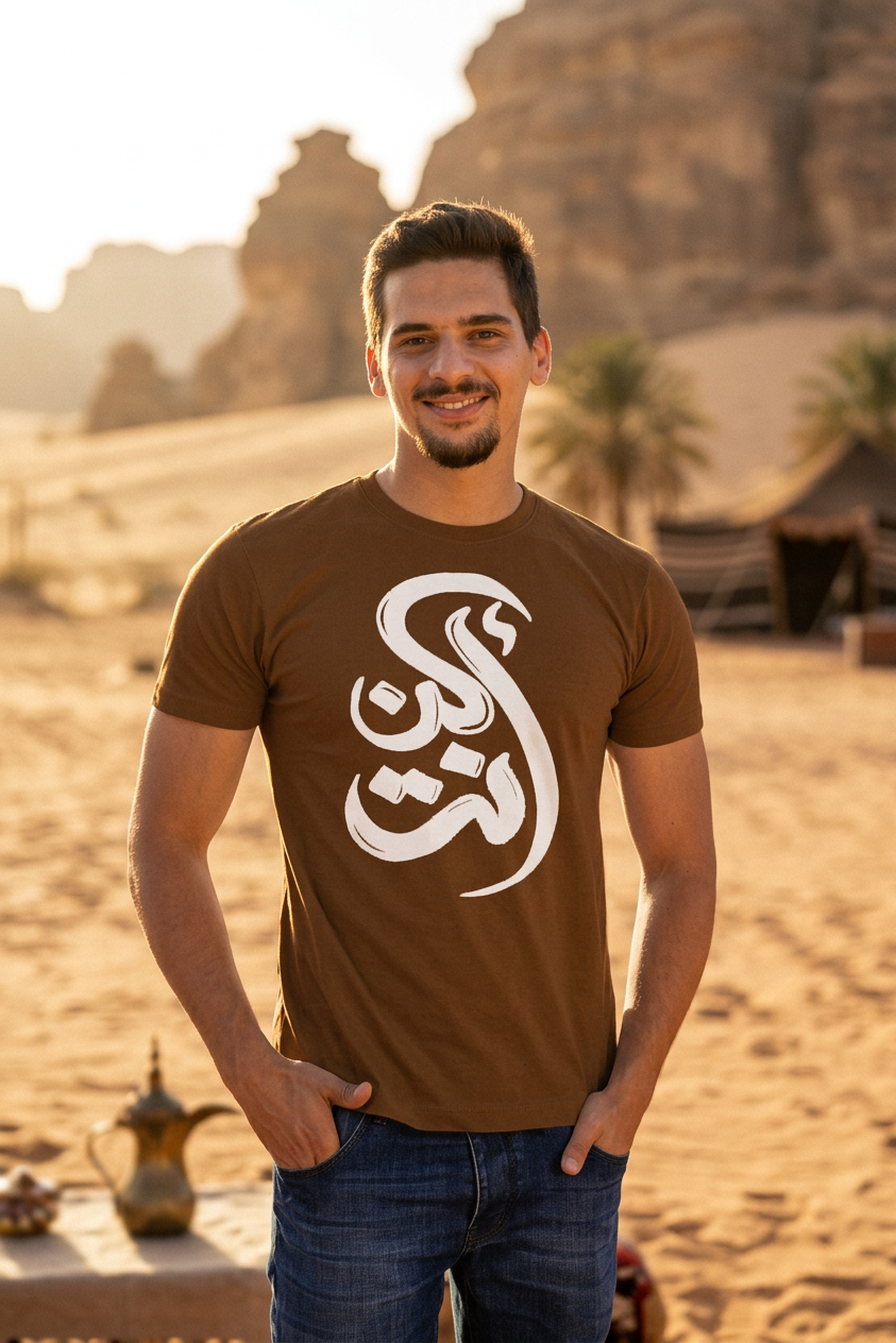 تي شيرت - بني