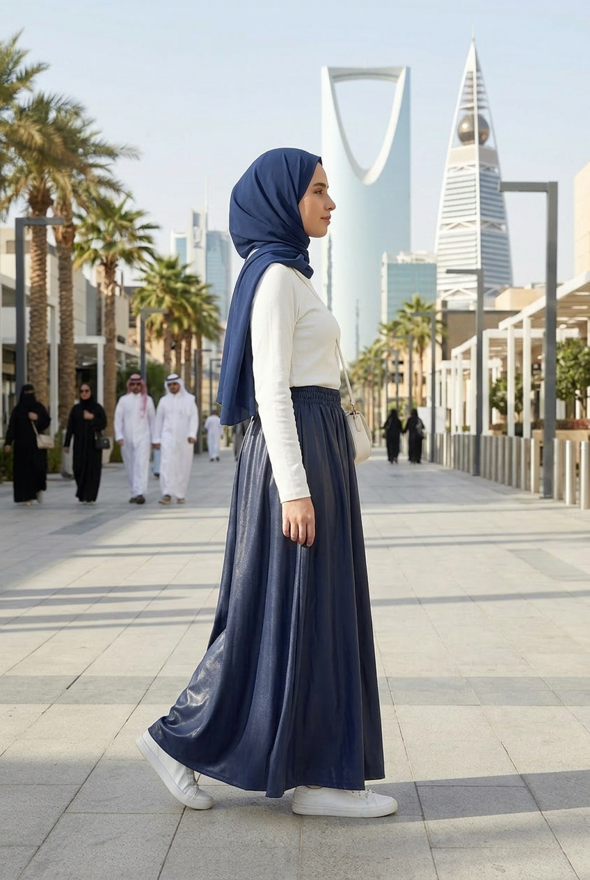 SKIRT - TA4 - NAVY BLUE