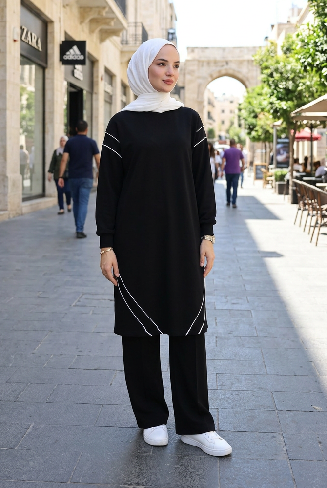 Two Lines Set - Black