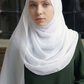 Soft Chiffon Maxi Hijab - white