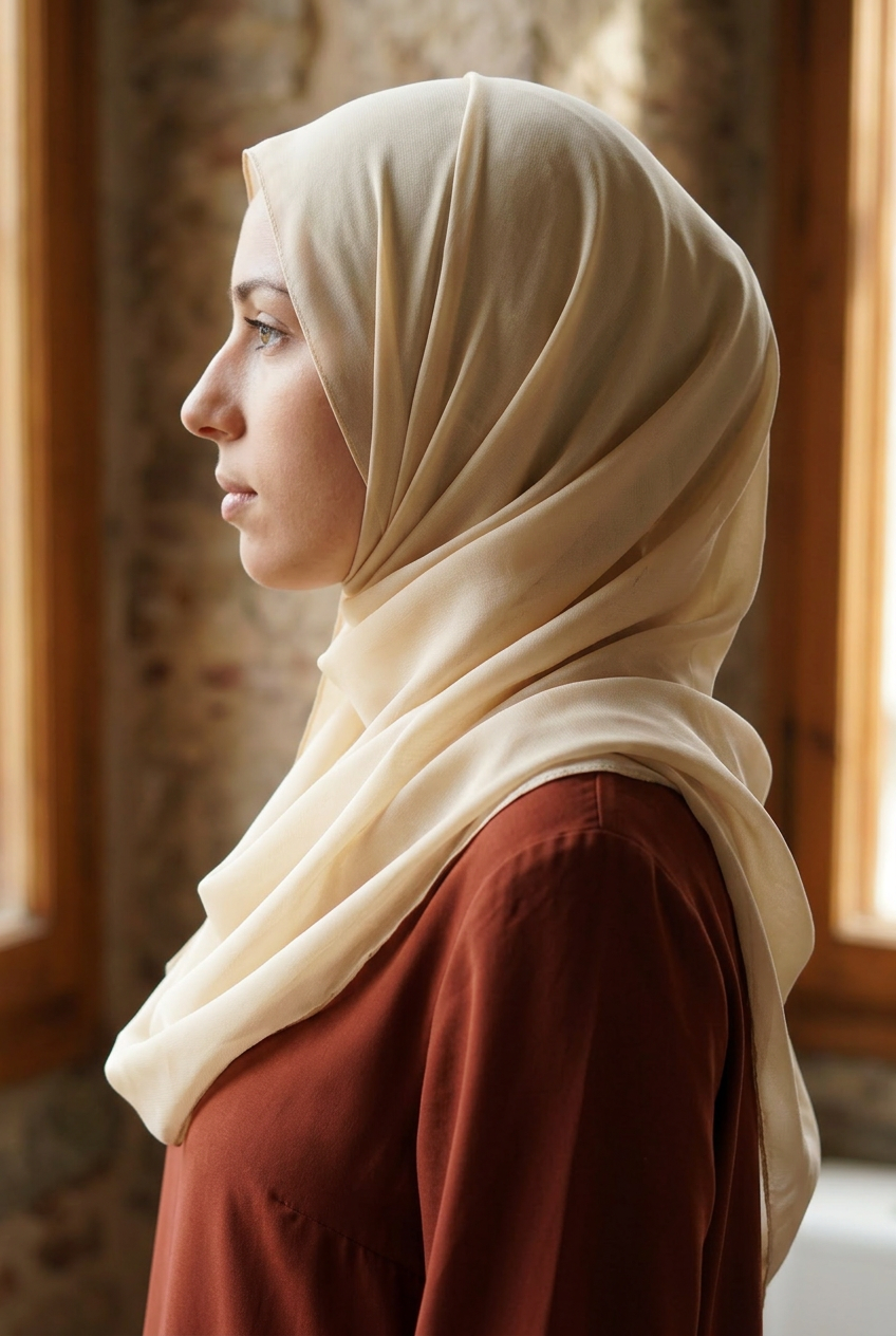 Soft Chiffon Maxi Hijab - SAND