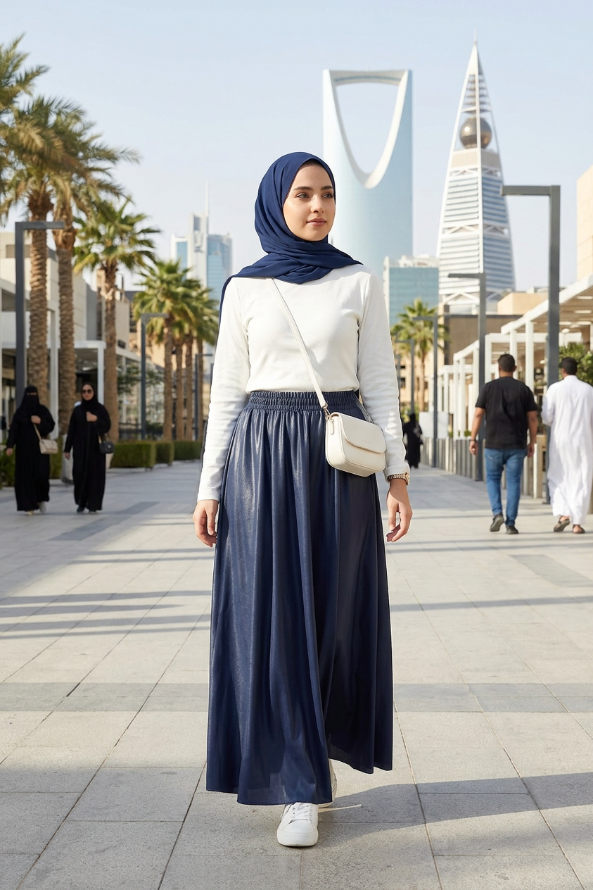 SKIRT - TA4 - NAVY BLUE