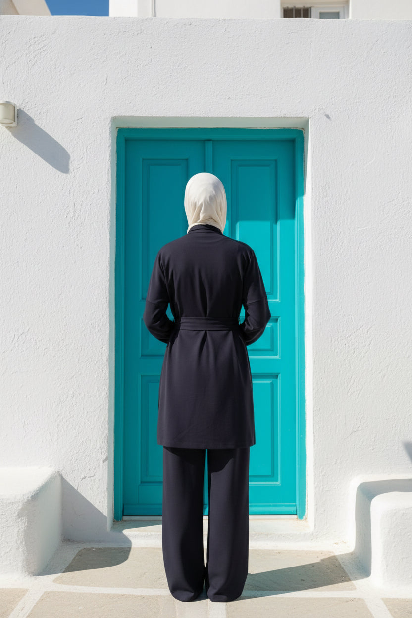 طقم  - جيب بوكس - أسود