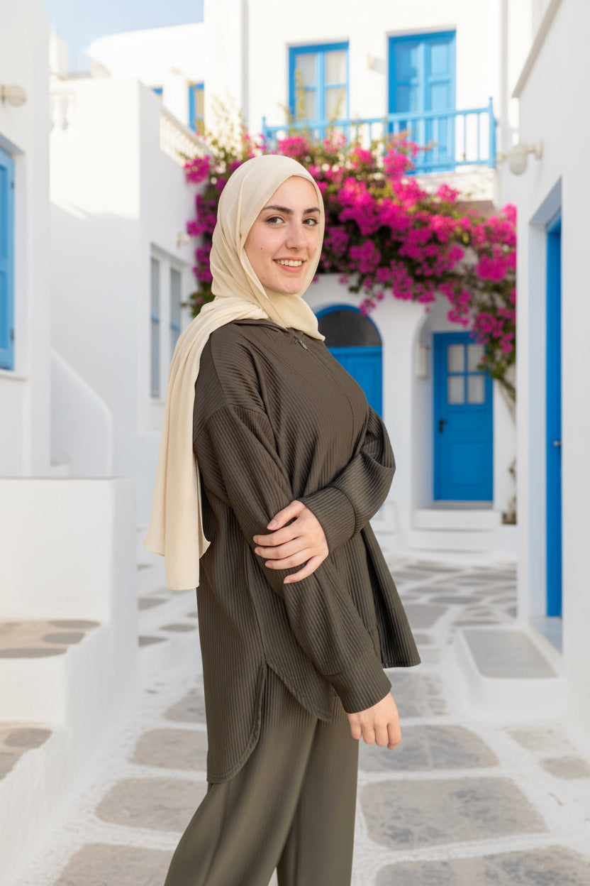 طقم  - جيب تريند 2 - زيتي 