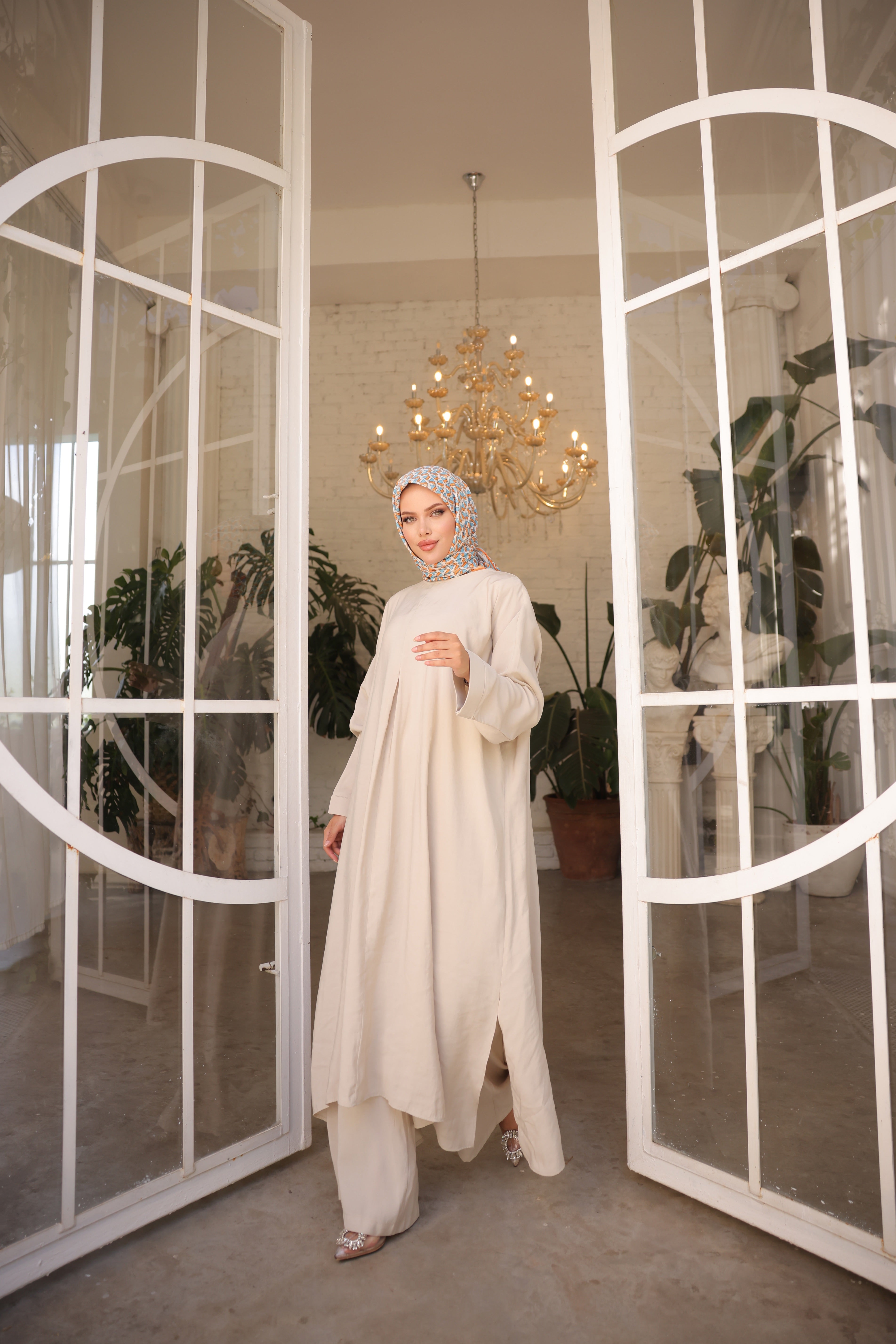 طقم سترة - بيج