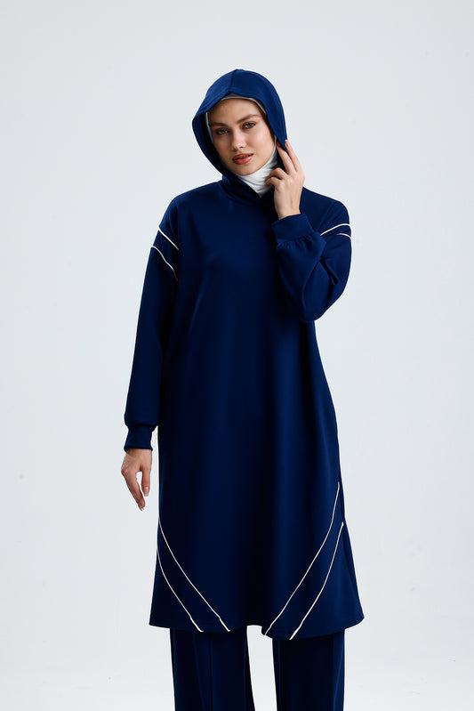 Two Lines Set - Navy