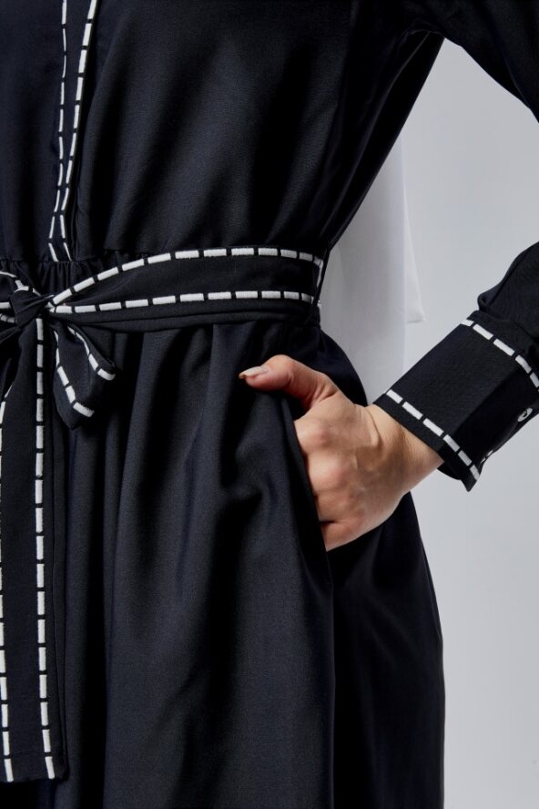 Lines Dress 2025 - Black