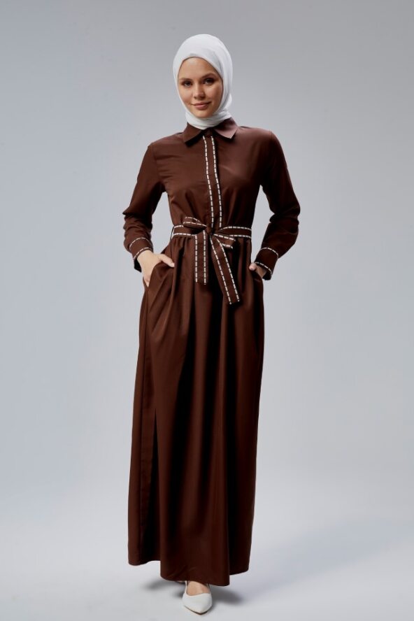 Lines Dress 2025 - Brown
