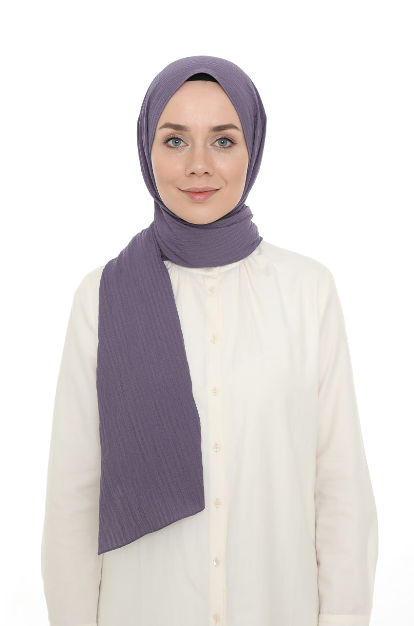 shawl - 12535  - Dark purple - bakkaclothing