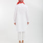 TUNIC - 22YT421 - White & Red