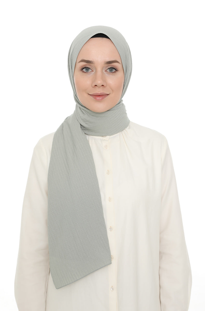 shawl - 12535  - Light green - bakkaclothing