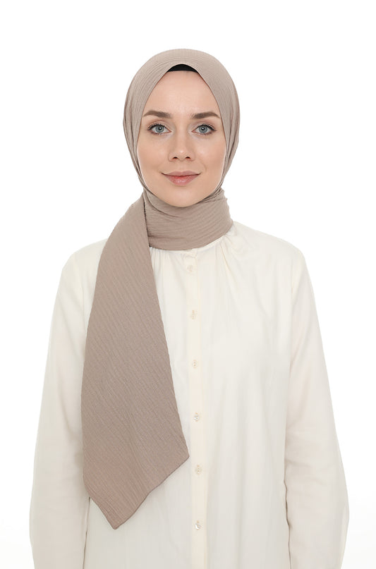 shawl - 12535  - Mid  beige - bakkaclothing