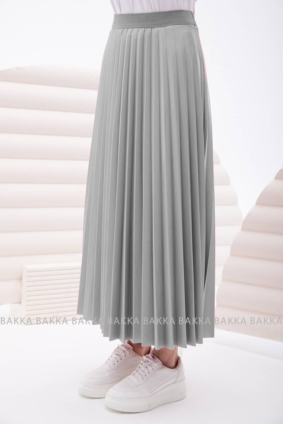 Skirt - 13349 - Gray - bakkaclothing