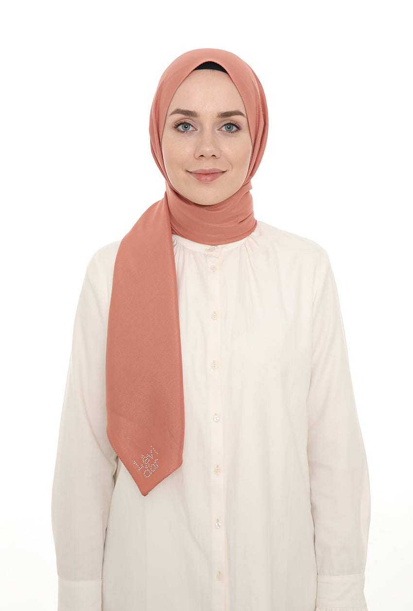 shawl -12542 - Light orange - bakkaclothing