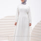 DRESS - 4227 - White - bakkaclothing