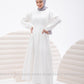 DRESS - 4227 - White - bakkaclothing
