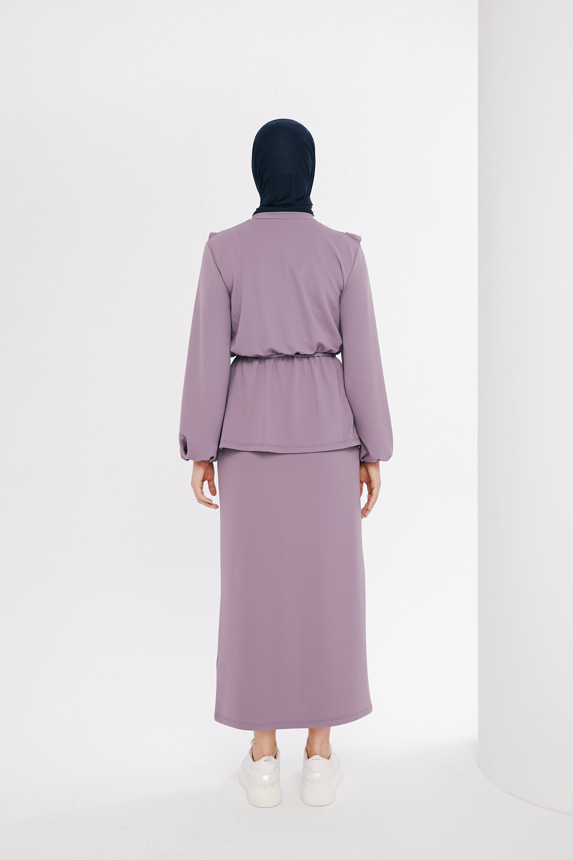Casual Set -TKE006 -purple - bakkaclothing