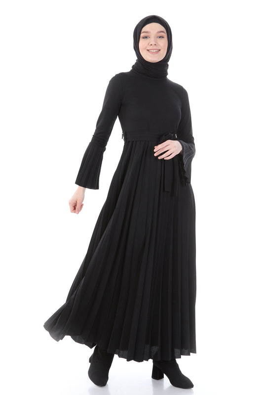 DRESS - BLACK 4057 - bakkaclothing