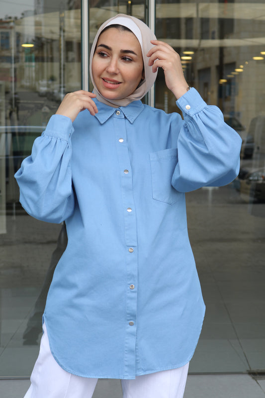 Jeans Tunic - 6845 - Blue