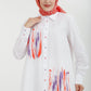 TUNIC - 22YT421 - White & Red