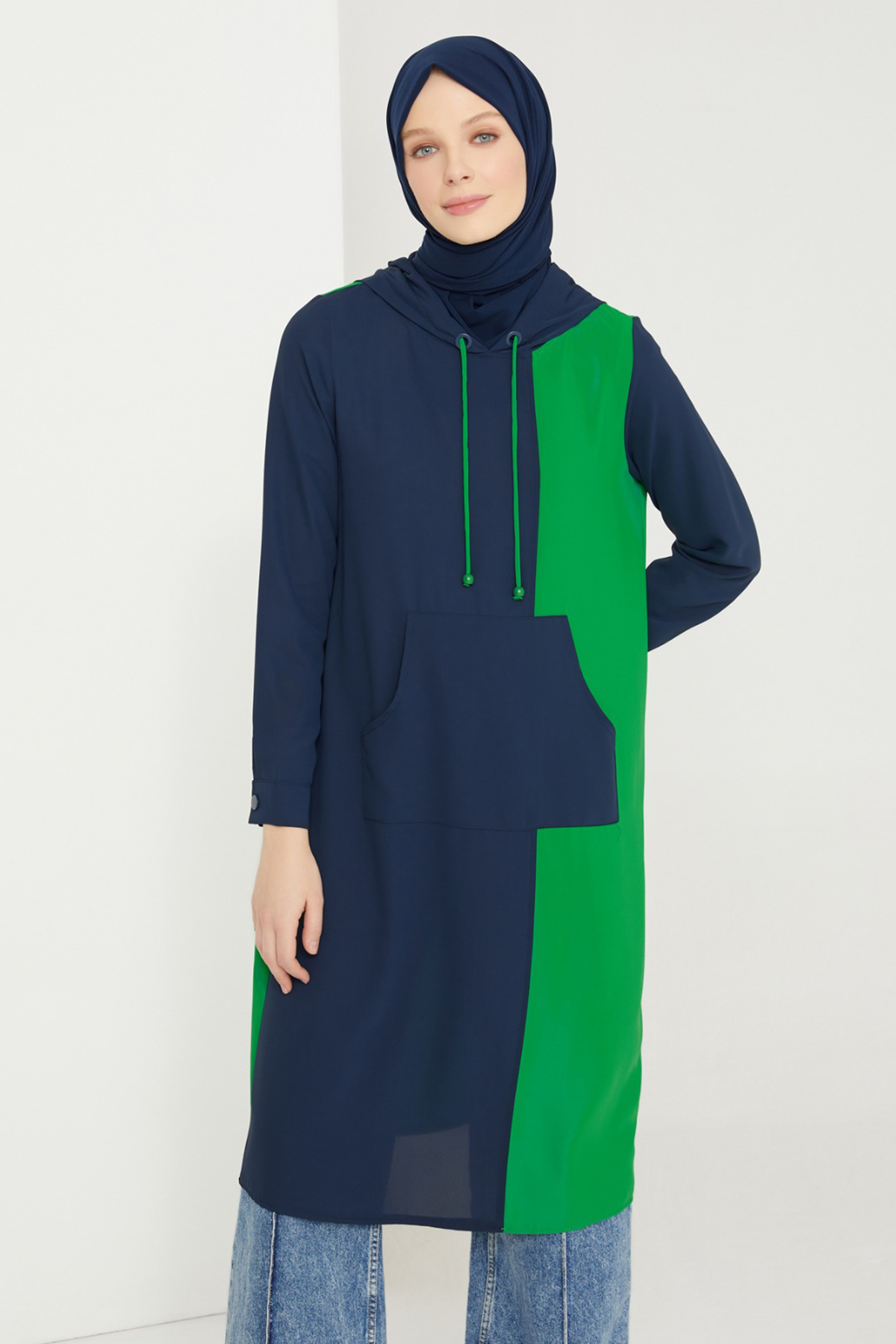 TUNIK -21K4502- Navy - bakkaclothing