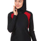 Swim Dress- BLACK & RED - bakkaclothing