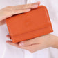 425 - Leather wallet - Orang - bakkaclothing