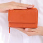 425 - Leather wallet - Orang - bakkaclothing