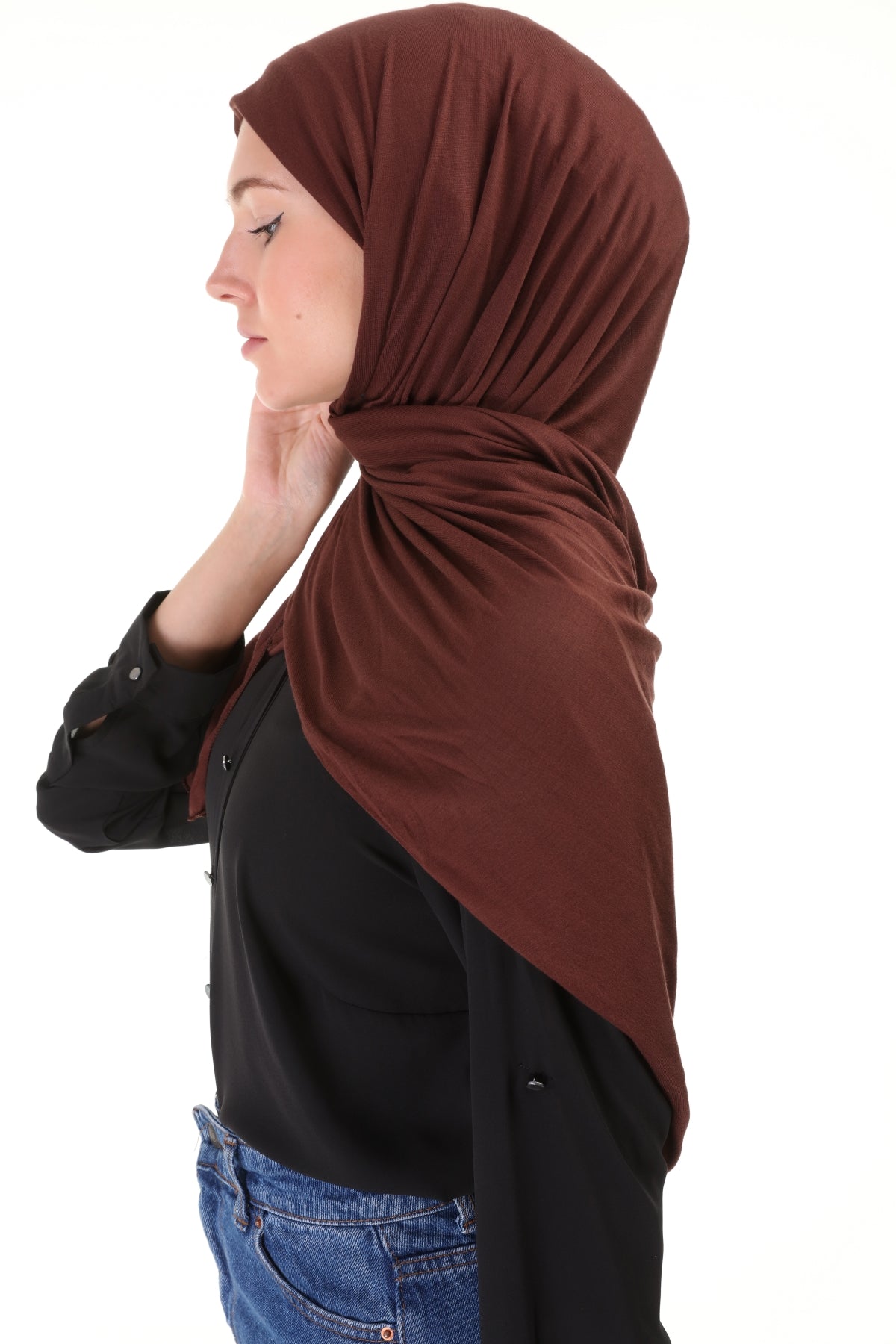 Hijab - 707 -Brown - bakkaclothing