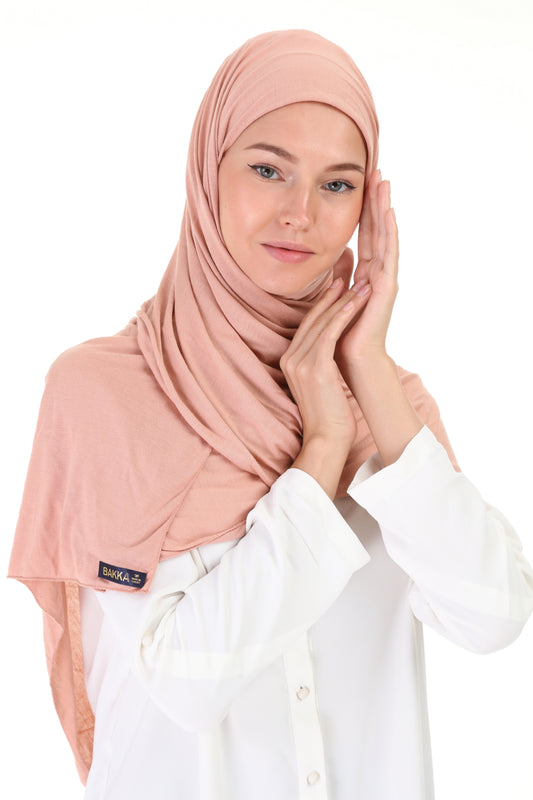 Hijab- 702- Light pink - bakkaclothing