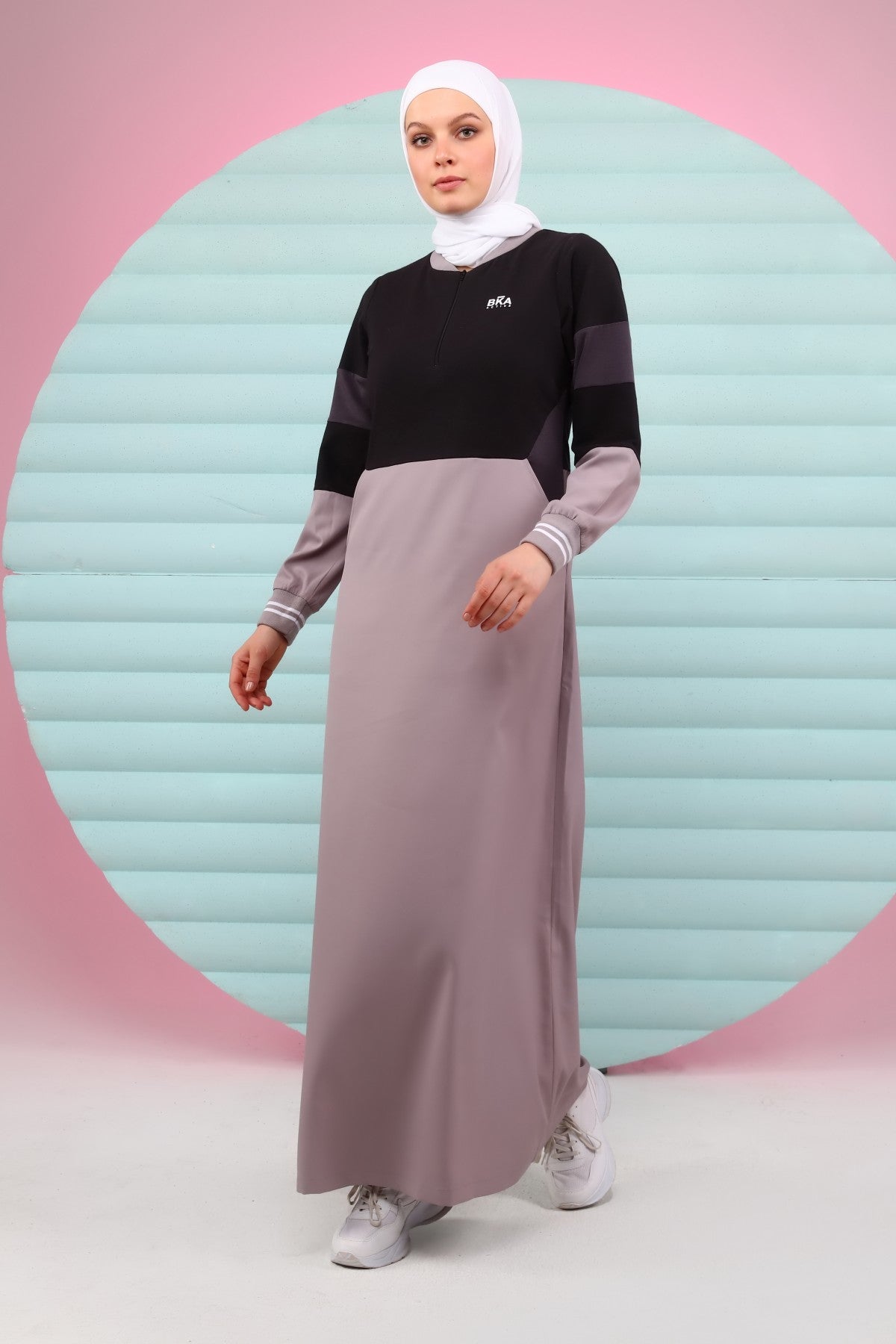 Andalus Jilbab - Gray