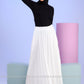 Skirt - 9007 - White - bakkaclothing