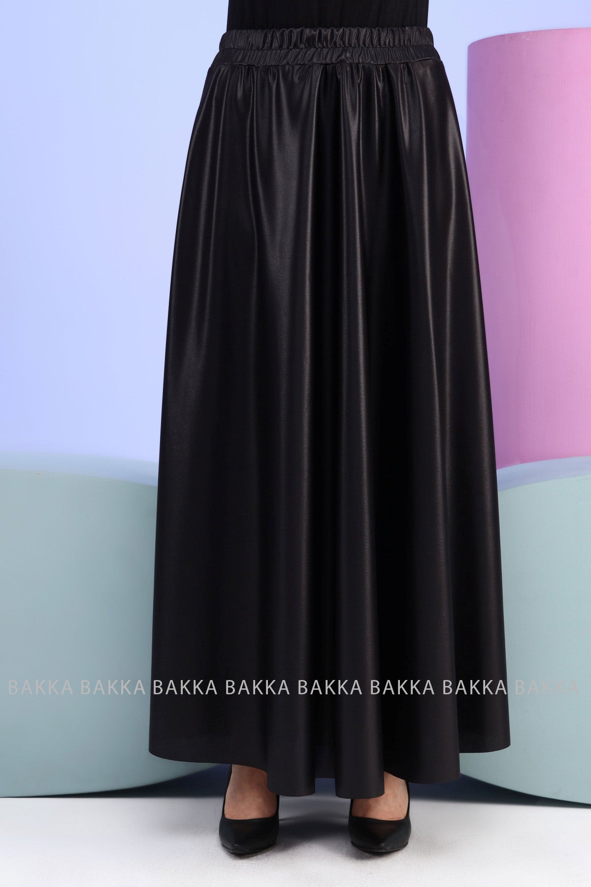 Skirt -9007N- Black - bakkaclothing
