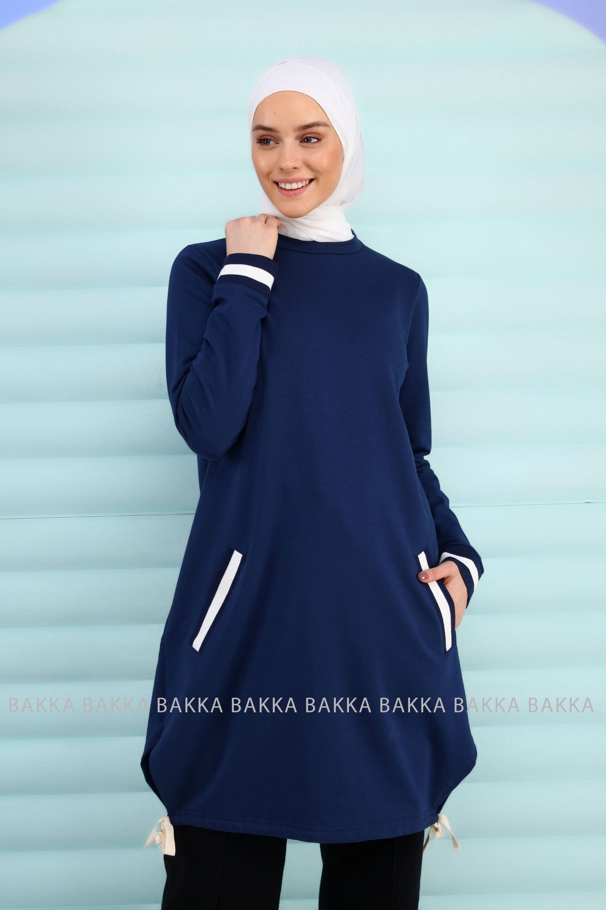 Blouse - Jafarawi - Navy