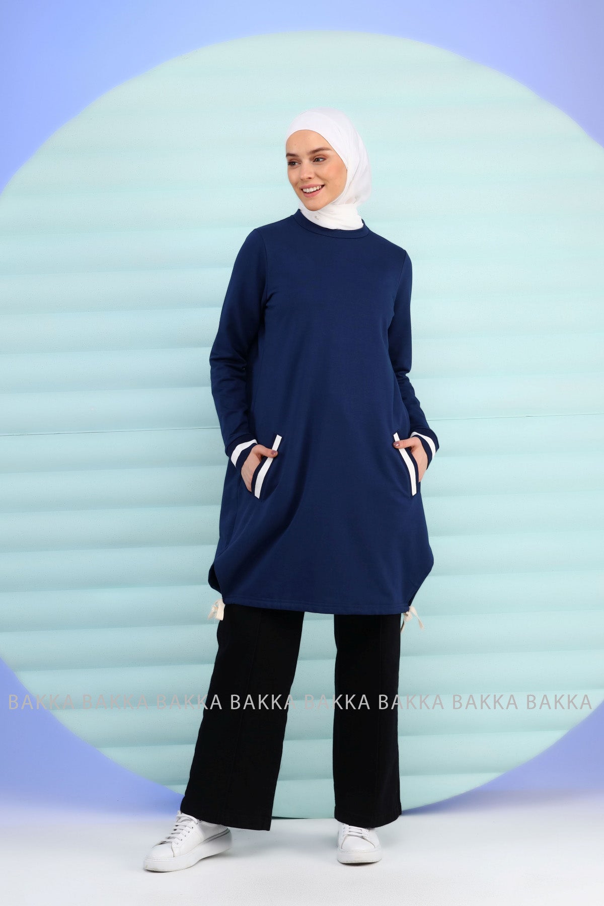 Blouse - Jafarawi - Navy