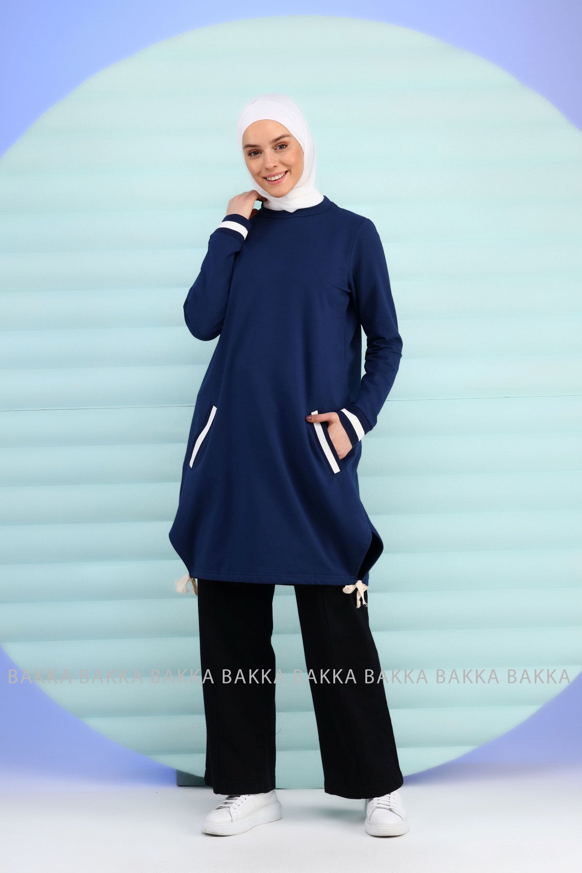 Blouse - Jafarawi - Navy