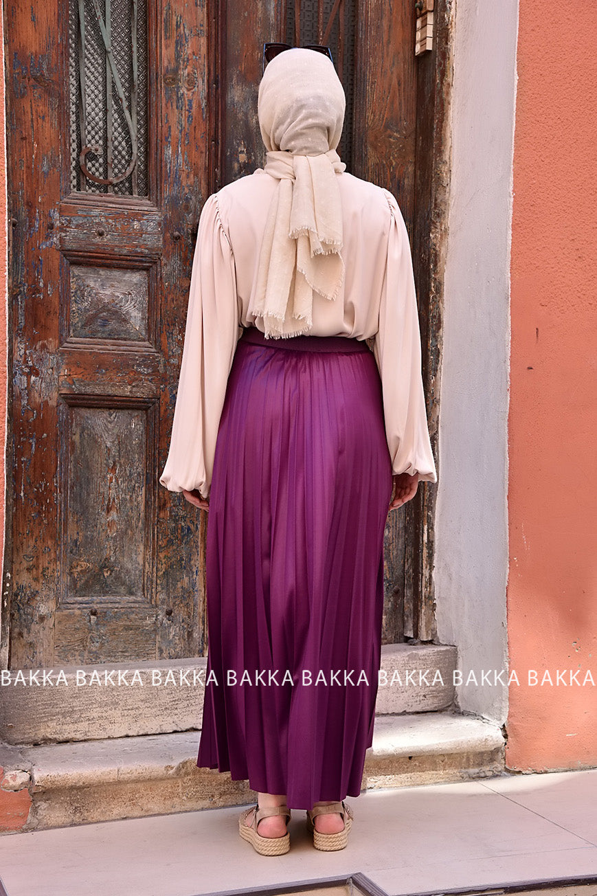 Skirt - ETK002 -  Purple - bakkaclothing