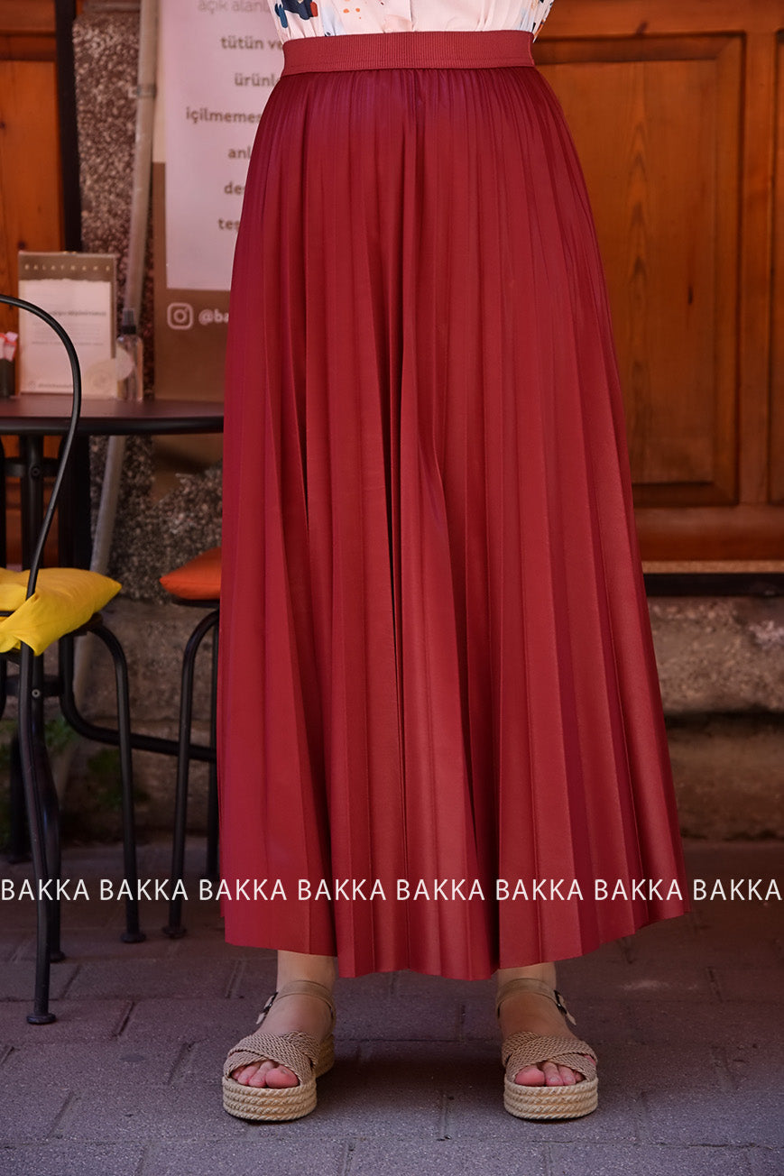 Skirt - ETK002 -  Red - bakkaclothing
