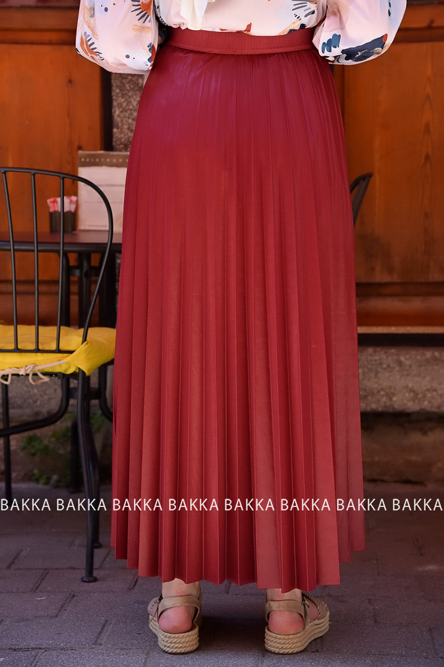 Skirt - ETK002 -  Red - bakkaclothing