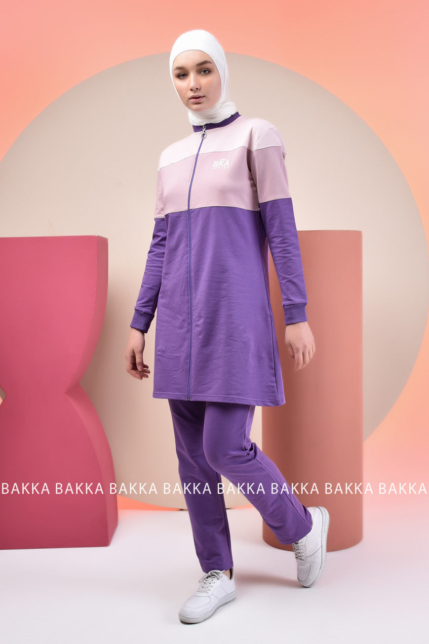 SPORT SET - TRACT 1 - PURPLE - bakkaclothing