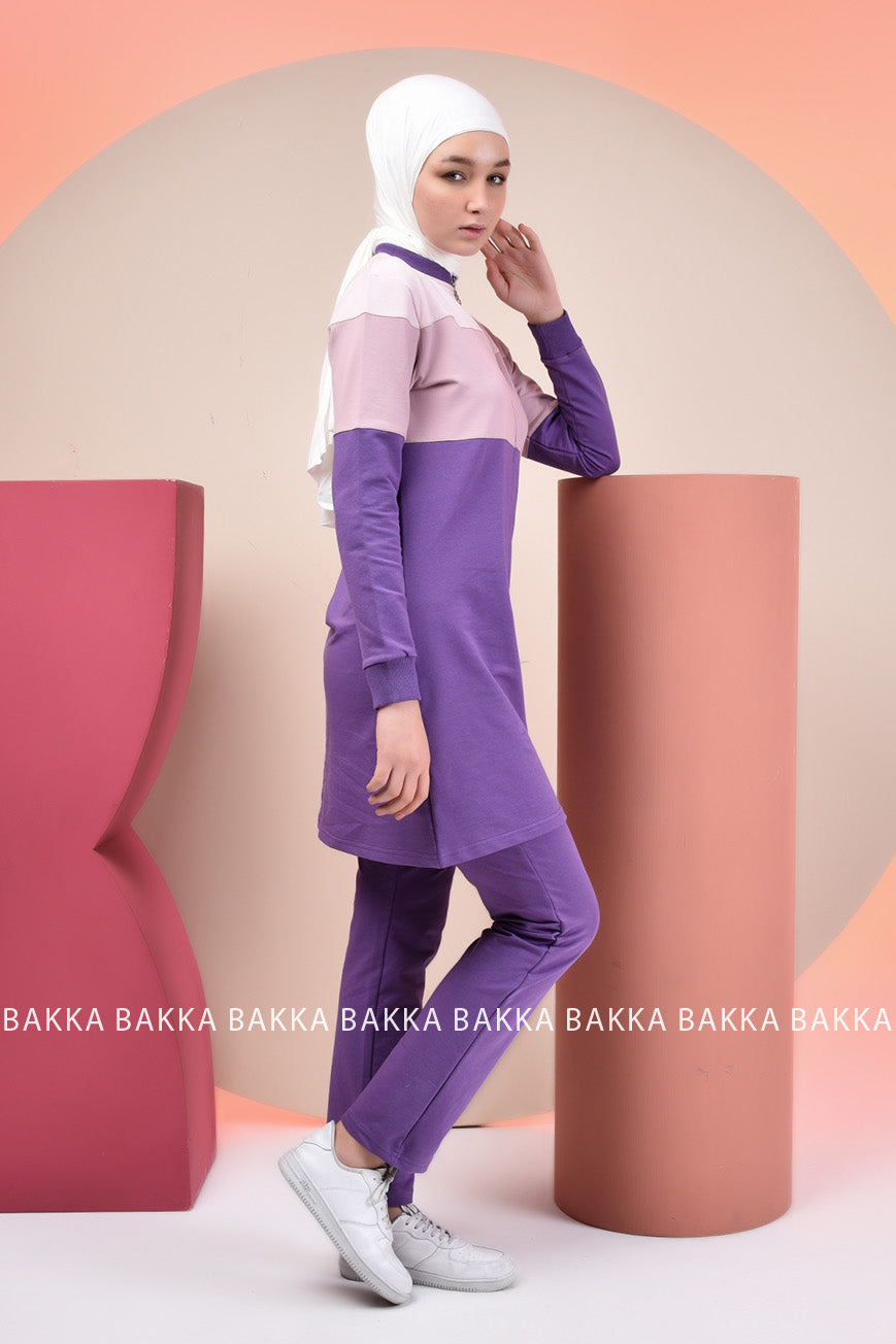 SPORT SET - TRACT 1 - PURPLE - bakkaclothing