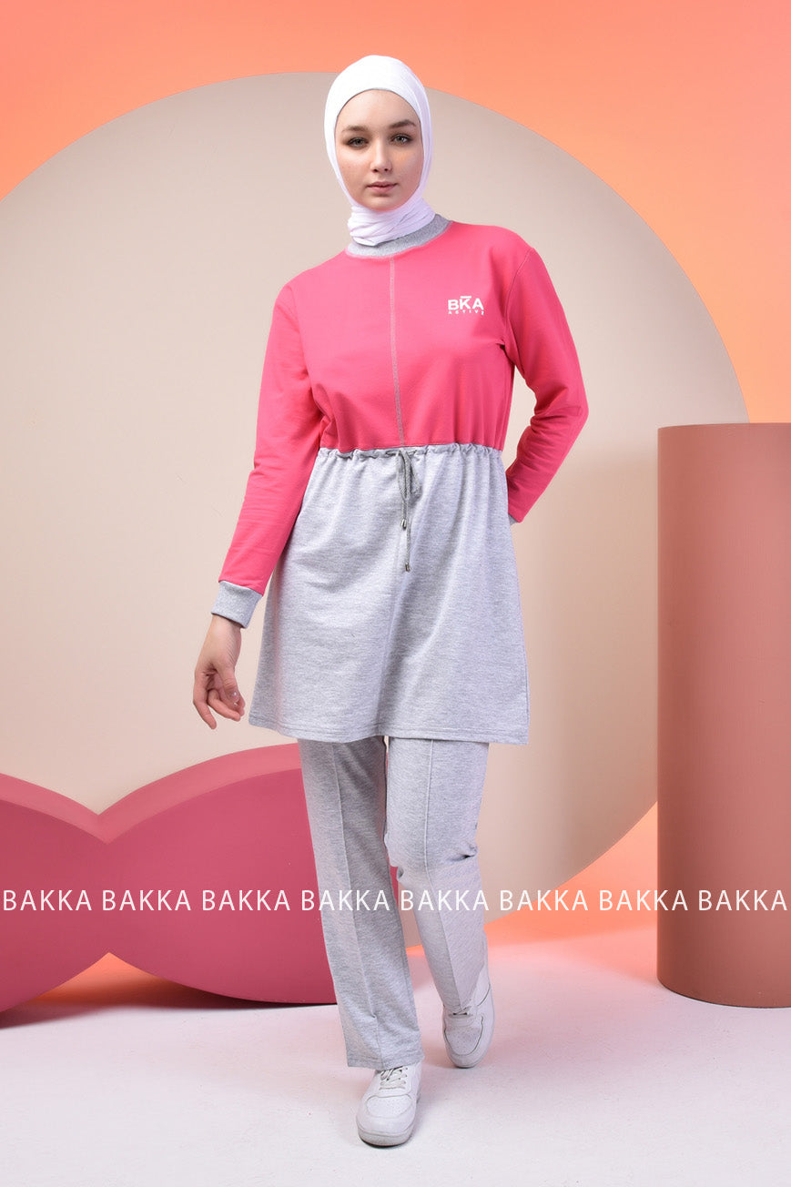 SPORT SET - TRACT 2 - PINK - bakkaclothing