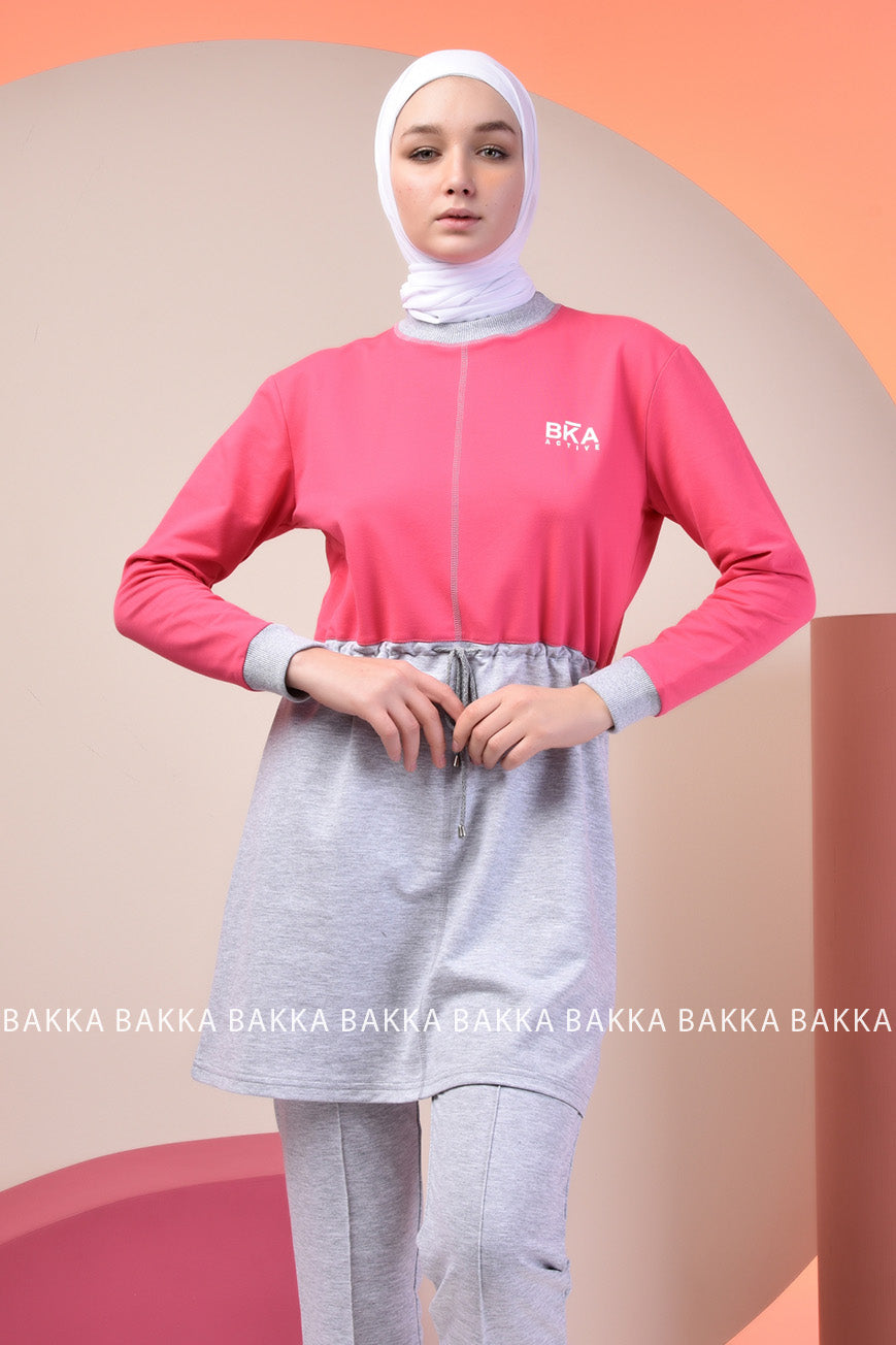 SPORT SET - TRACT 2 - PINK - bakkaclothing