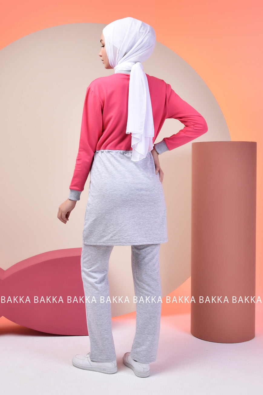 SPORT SET - TRACT 2 - PINK - bakkaclothing