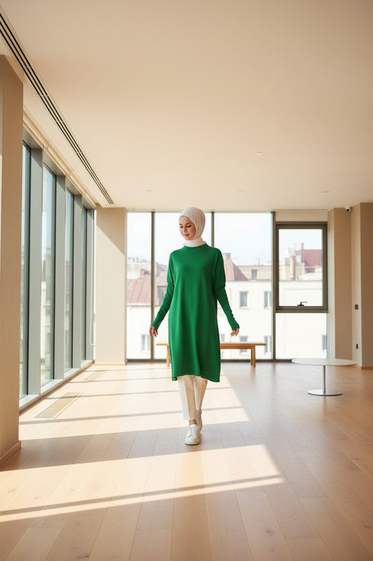 Trico Blouse - LTT1021 - GREEN - bakkaclothing